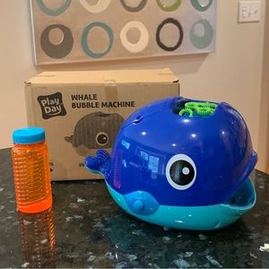 New bubble machine blue whale bubble blower